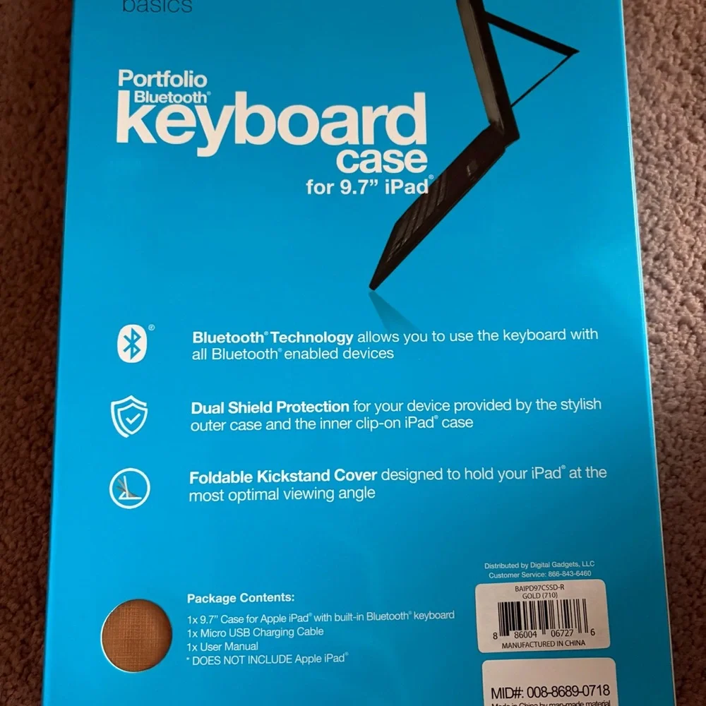 Keyboard Case for 9.7” iPad